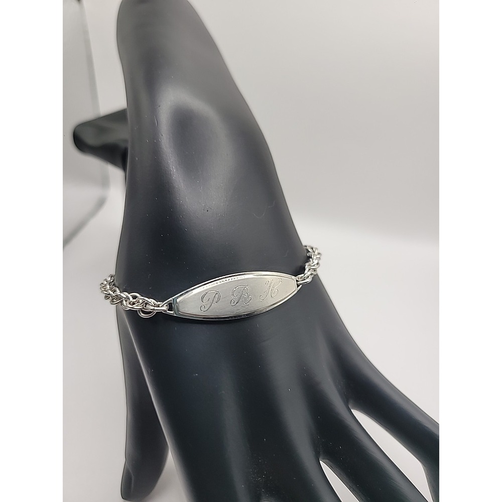 Vintage Speidel Stainless Steel‎ ID Bracelet PRH Chain Lobster Jewelry